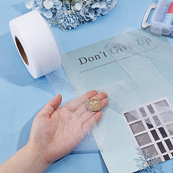 PAホットメルトフィルム接着剤  diy 衣類縫製アクセサリー  ホワイト  5cm  約70ヤード/ロール&nbsp;DIY-WH0002-93