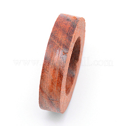 未完成白檀リングブランク  インレイリングジュエリー作成用  ライトサーモン  28x6~6.5mm  内径：17.5mm&nbsp;LS-WOOD-WH0107-30B-04
