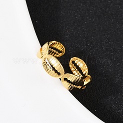 Brass Adjustable Cuff Rings for Women&nbsp;RJEW-B132-02A-G