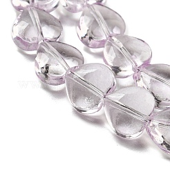 Baking Paint Transparent Glass Beads Strands&nbsp;DGLA-A08-T8mm-KD06