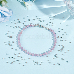 ラックメッキ真鍮スペーサービーズ  長持ちメッキ  鉛フリー＆カドミウムフリー  ラウンド  プラチナ  2x1.7mm  穴：1mm  600個/セット&nbsp;KK-UN0003-23P-01