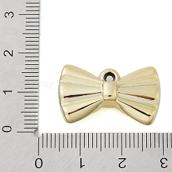 CCBプラスチックペンダント  蝶結び  ゴールドカラー  15x25x8mm  穴：1.8mm&nbsp;CCB-Q092-04G