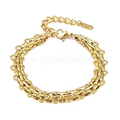 Punk 304 Stainless Steel Link Chain Bracelets for Women&nbsp;BJEW-L717-02G