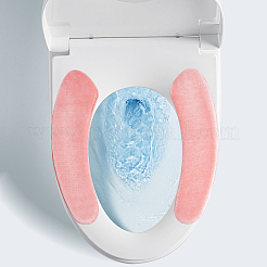 粘着式ポリエステル製トイレシートクッション  ピンク  376x99x72mm&nbsp;AJEW-CN0007-82