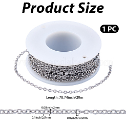 20M 304 Stainless Steel Cable Chains&nbsp;CHS-BM0001-01
