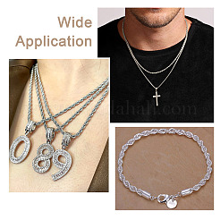 304 Stainless Steel Twist Rope Chains&nbsp;CHS-YS0001-08