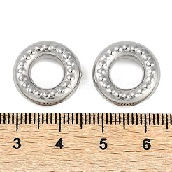 CCBプラスチックフレームコネクター  ドーナツ  プラチナ  16x4.5mm  内径：8mm&nbsp;CCB-G020-35P