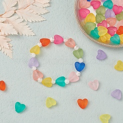 100Pcs 10 Colors Transparent Acrylic Beads&nbsp;FACR-YW0001-02