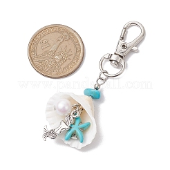 Synthetic Turquoise Pendant Decoration&nbsp;HJEW-JM02099-02