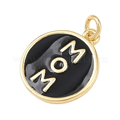 Mother's Day Brass Enamel Pendants&nbsp;KK-L251-02G-C
