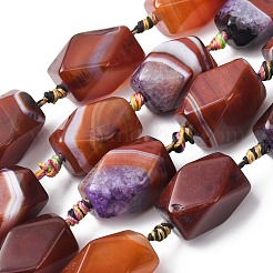 Natural Agate Beads Strands&nbsp;G-P605-I01-01