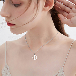 304 Stainless Steel Letter Pendants&nbsp;STAS-CJ0001-42