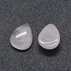 天然石ローズクォーツカボション  ティアドロップ  8x6x3mm&nbsp;G-O175-22-20