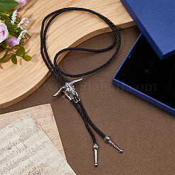 1Pc Alloy Cattle Head Bolo Tie Necklaces&nbsp;NJEW-MA0001-01