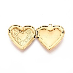 304 Stainless Steel Locket Pendants&nbsp;STAS-N111-08G