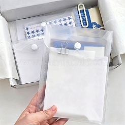 透明なプラスチック封筒フォルダー  ドキュメントファイルフォルダ  学校のホームオフィスの仕事のため  長方形  透明  151x100x1mm  内径：150x98mm  10pc&nbsp;AJEW-DJ0004-59C