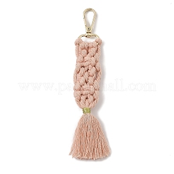 Handmade Macrame Nylon Thread Pendant Decorations&nbsp;HJEW-P019-06G