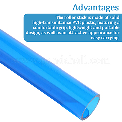 PPプラスチックピンポンゴムローラーチューブ  卓球バー  ブルー  186x32mm  内径：26mm&nbsp;AJEW-CN0007-06A