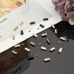 亜鉛合金エンドキャップ  コラム  ミックスカラー  13x5.5mm  穴：2mm  内径：3.5mm  4色  8セット / カラー  32セット /箱&nbsp;PALLOY-PH0001-45