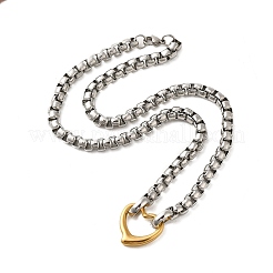 202 Stainless Steel Box Chain Necklaces&nbsp;STAS-A100-18G