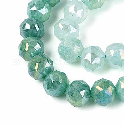 Anti-Tarnish Electroplate Glass Beads Strands&nbsp;GLAA-N064-10mm-06