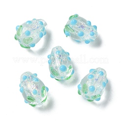 Handmade Foil Lampwork Bumpy Beads Strands&nbsp;FOIL-Z001-05A