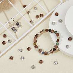 120Pcs 2 Colors Tibetan Style Alloy Beads&nbsp;TIBEB-HS0001-02