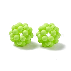 Handmade Plastic Woven Beads&nbsp;KY-P015-04F