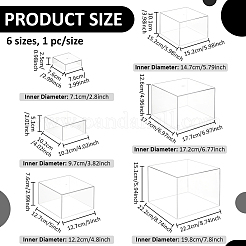 6Pcs 6 Sizes Acrylic Cube Food Nesting Riser Stands&nbsp;ODIS-WH0038-303A