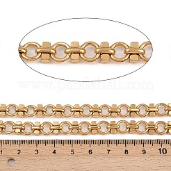 304 Stainless Steel Ring with Cube Link Chains&nbsp;CHS-A019-05G
