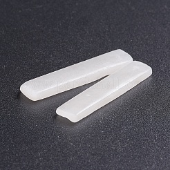 天然亜セレン酸ペンダント  ジュエリー作りのための  長方形  48~48.5x10~10.5x4~4.5mm  穴：1mm&nbsp;G-G827-05G
