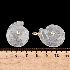 Natural Quartz Crystal Pendants&nbsp;G-H353-02G-01