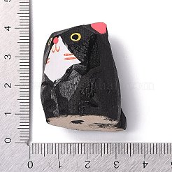 Cat Shape Wood Figurines&nbsp;LS-DJEW-G043-01B