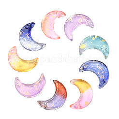 100Pcs 5 Colors Glass Pendants&nbsp;GLAA-CJ0001-64