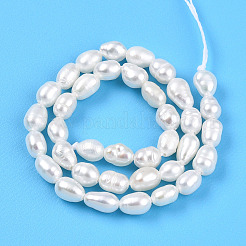 Natural Cultured Freshwater Pearl Beads Strands&nbsp;PEAR-N012-03P-01