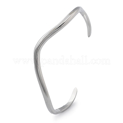 304 Stainless Steel Cuff Bangles for Women&nbsp;BJEW-B108-11P
