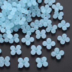 透明なアクリルビーズ  染め  [10]の形  ライトスカイブルー  13x13x5mm  穴：1.5mm  約1510個/500g&nbsp;MACR-S373-02E-08