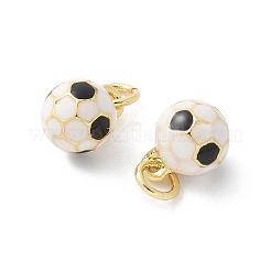 Brass Enamel Pendants&nbsp;KK-P294-38G-M