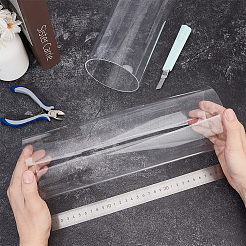 2Pcs Transparent Acrylic Pipe&nbsp;AJEW-BC0011-08
