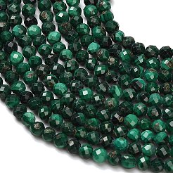 Natural Malachite Beads Strands&nbsp;X-G-C262-A02-3mm