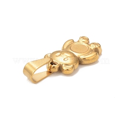 Ion Plating(IP) 304 Stainless Steel Pendant Cabochon Setting&nbsp;STAS-F288-06G