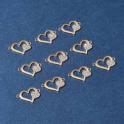 10Pcs Alloy Crystal Rhinestone Links/Connectors&nbsp;ALRI-FS0001-03G