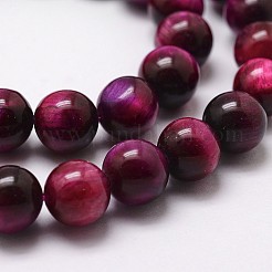 Natural Tiger Eye Bead Strands&nbsp;G-G735-23-8mm-04