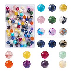 100Pcs 20 Style Natural Mixed Gemstone Beads&nbsp;G-KS0001-07