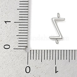 304 Stainless Steel Letter Connector Charms&nbsp;LS-STAS-M108-01P-26