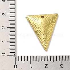 304ステンレスペンダント  トライアングルチャーム  18KGP本金メッキ  26x21.5x3mm  穴：2mm&nbsp;STAS-Q322-05G