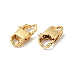 真鍮カニカン  カドミウムフリー＆ニッケルフリー＆鉛フリー  18KGP本金メッキ  14x7.5x3.5mm  穴：3x3.6mm&nbsp;KK-J301-18G
