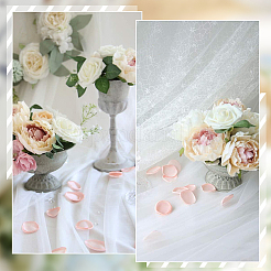 人工バラの花びら200枚  結婚式のバージンロードやテーブルのセンターピース、パーティー用コンフェッティ、プチギフト、インテリア装飾としておすすめ  ピンク  37~39x29~34x1mm&nbsp;FIND-SP0004-56A
