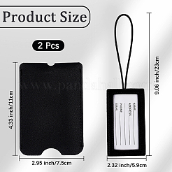 2Pcs PU Leather Luggage Tag&nbsp;AJEW-DJ0004-62