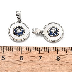 Brass Micro Pave Cubic Zirconia Charms&nbsp;KK-B129-16P